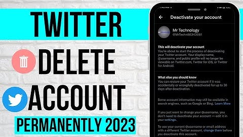 [2023] How to Delete Twitter Account Permanently | Twitter New Updates