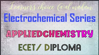 #Electrochemicalseries#Electrochemistry#Application#ECET#EAMCET#BTech#Appliedchemistry#Enggchemistry screenshot 1