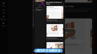 Sketch to Render AI (Turn Rough Sketch into Image Instantly) #sketchtorender #aiart #designai