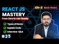 React JS Mastery: Ch 3 – Types of Hooks in react | Basic Hooks | ep25