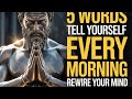 5 Powerful Words to Tell Yourself Every Morning – REWIRE YOUR MIND | STOICISM