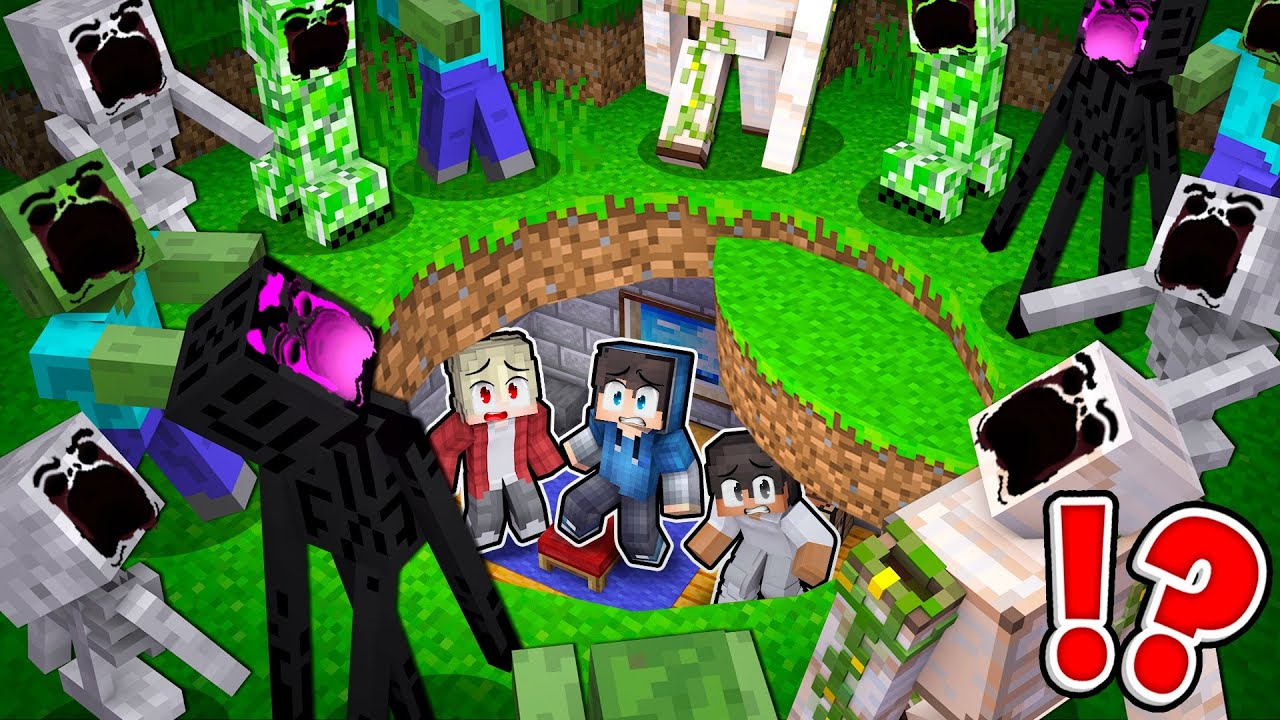 Přežíváme 9,146,835 DĚSIVÝCH MOBŮ v Minecraftu!