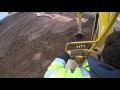 trenching with the komatsu pc28