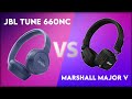 JBL Tune 660NC vs Marshall Major V Technical Comparison