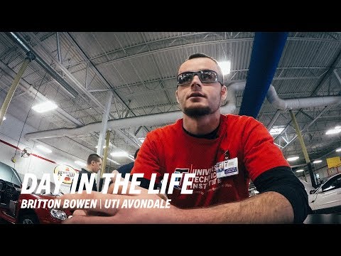Day in the Life: UTI Automotive & Diesel Tech Student Britton Bowen - Universal Technical Institute