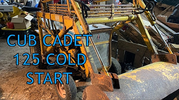 Cub Cadet 125 with Loader Cold Start and Driveshaft Coupling Repair