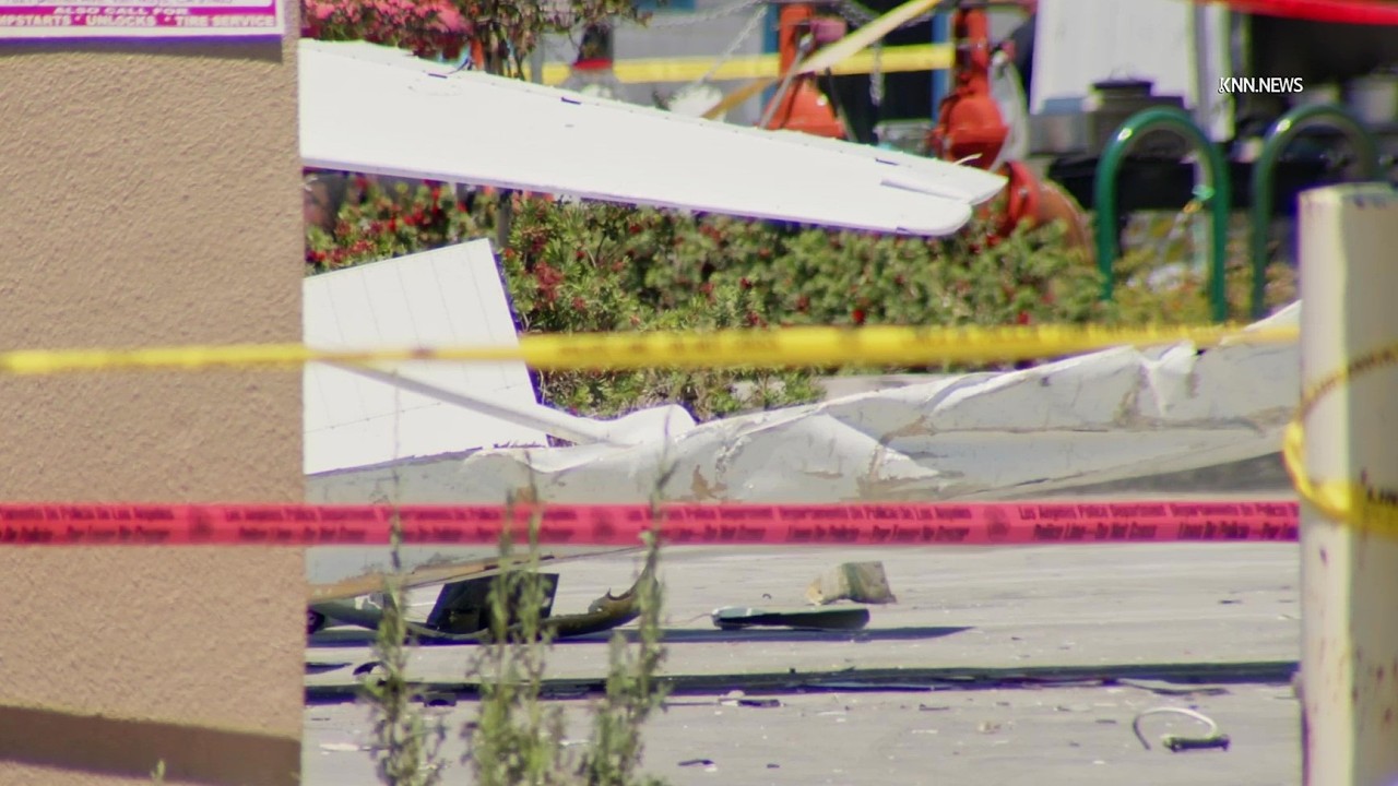 Plane Crash in Pacoima Leaves Pilot With Critical Injuries Part 1 - YouTube