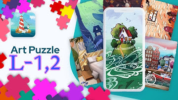 Art Puzzle Jigsaw Level 1 and 2 Mobile Gameplay || ios and android games ||
