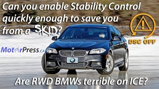 Are BMWs Terrible On Ice? Can ESP Save You Mid-Drift? | Lap Time Comparison | ICEKHANA