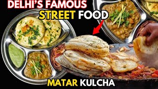 Delhi’s Famous Street Food😍Chole Kulche Recipe | How to make Chole Kulche | Matar Kulcha Recipe