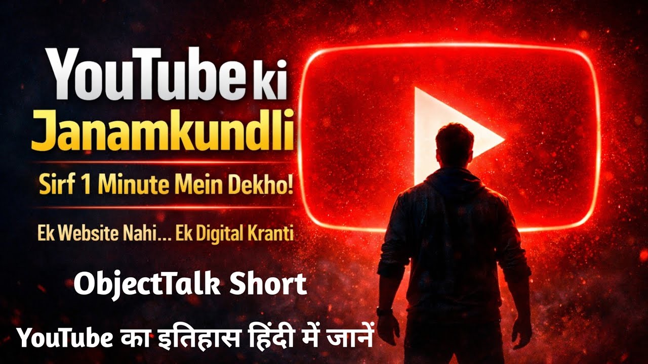 YouTube ka Janam Kaise Hua? | YouTube History in Hindi | 1 Minute Story | YouTube History in Hindi