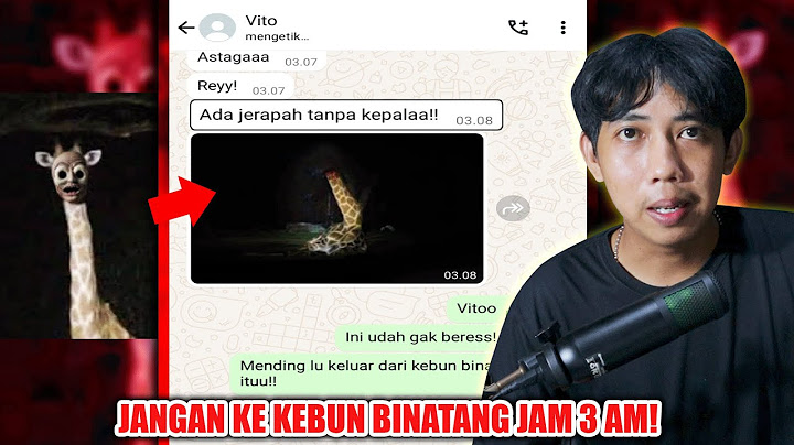 JANGAN KE KEBUN BINATANG JAM 3 AM! 😱 | CHAT HISTORY HORROR SERAM