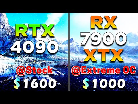 RTX 4090 24GB @Stock vs RX 7900 XTX 24GB @Extreme OC | PC Gameplay Tested