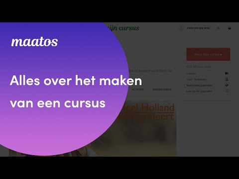 Alles over het maken en de werking van een cursus