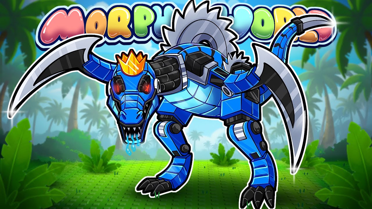 MORPH WORLD - RAINBOW MECHA SPINOSAW! (Roblox Dinosaurs)