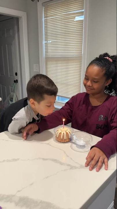 Brother's Epic Fail Ruining Sister's Birthday Video #shortsfeed #funny #shorts #birthday #short