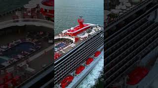 Off Goes The Scarlet Lady 🔥 #Cruiseship #Miami