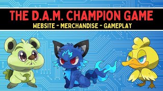 Detailed D.A.M. Champion Website, Merchandise, and Gameplay Information