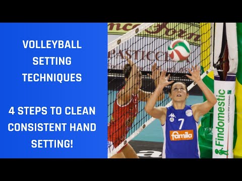 Volleyball Setting Techniques (4 STEPS TO CLEAN CONSISTENT HAND SETS)