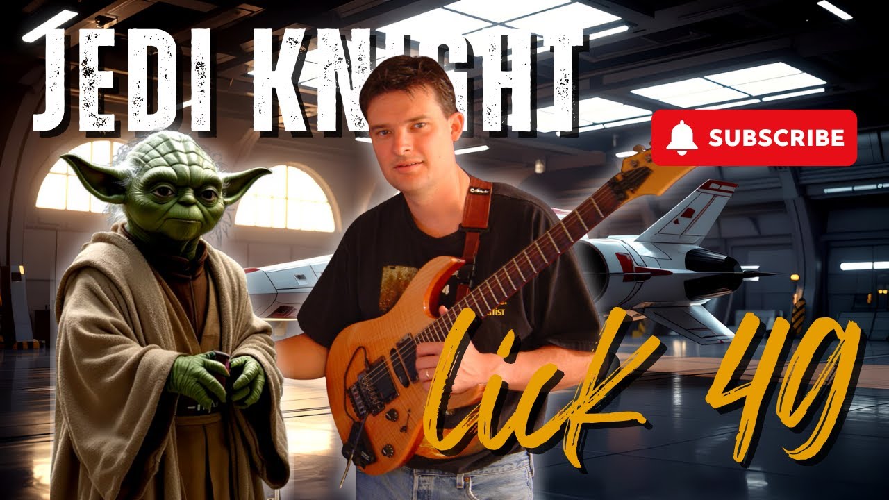 Jedi Knight Legato Lick 49 - Fusion Shred Guitar | Derryl Gabel