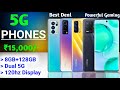 Cheapest 5G Phones under 15000 | Smooth Gaming | 120hz display