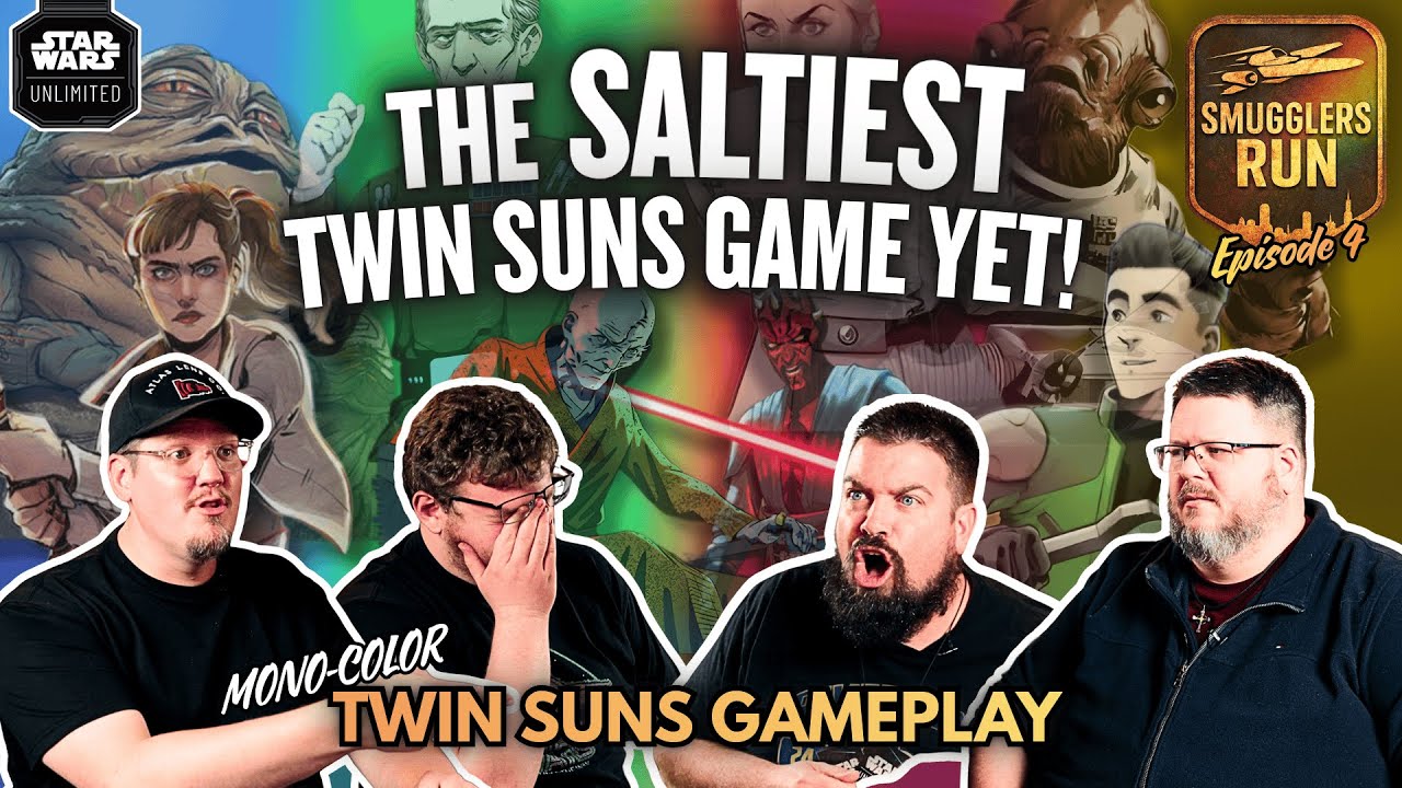 Mono Color Twin Suns Gets SALTY🧂😡 | Star Wars Unlimited Gameplay | Smugglers Run S1 Ep 4
