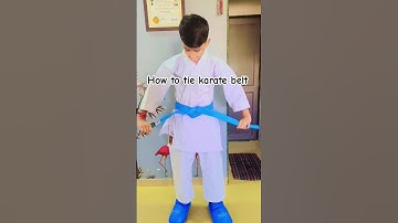 How to tie karate Belt 🥋 | #shotokan #karate#blackbelt