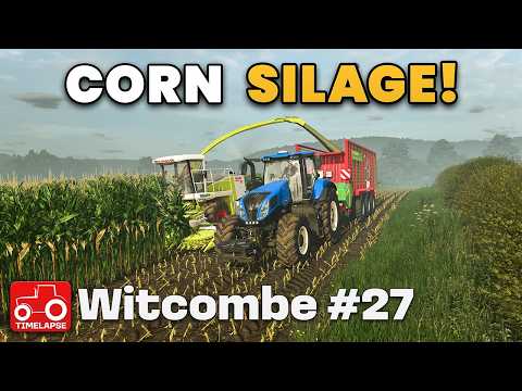 CHOPPING CORN SILAGE & BIG CHEESE SALES!! Witcombe FS25 Timelapse Farming Simulator 25 Ep 27