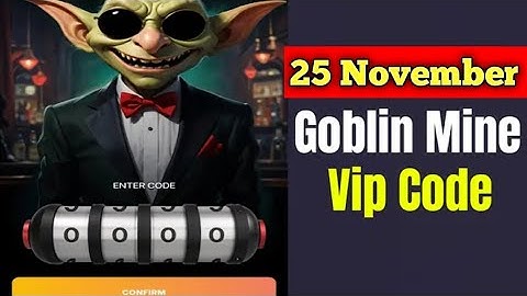 Goblin Mine Game Vip Code 25 November | Goblin Mine Game Code Today | Goblin Mine Game Code