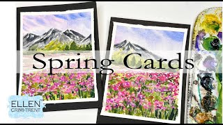 Spring Watercolor Cards for Beginners
