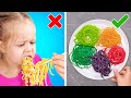 WOW! RAINBOW FOOD🌈 Yummy Snacks and Useful Hacks For Moms and Dads