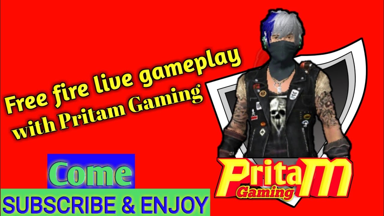  Free  fire  live  gameplay with Pritam Gaming YouTube