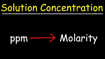 Is ppm and mol L the same?