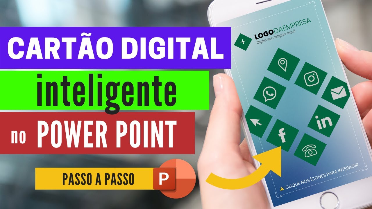 Cartão Digital Interativo em PDF com link para E-mail, Telefone, Rede Social e WhatsApp | PowerPoint Cartão Digital Interativo em PDF com link para E-mail, Telefone, Rede Social e WhatsApp | PowerPoint
