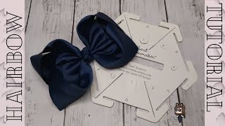How to use the 3" Ribbon Brilliant Bow Maker Snap Template to create perfect Twisted Boutique Bows