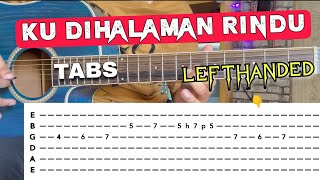 Ku Dihalaman Rindu - Lefthanded (Tutorial Slow With TAB) Verse Akustik | Intro Cover | Cover Gitar