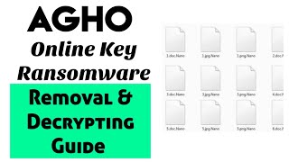 Agho Files virus Ransomware [.Agho] Removal and Decrypting Guide