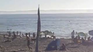 HERMOSO DIA EN PLAYA BELLAVISTA, DE LA COMUNA COSTERA DE TOME, 8º REGION DEL BIO BIO, PAIS CHILE.