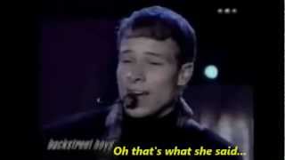 That´s What She Said&quot; Brian Littrell Arg 1998 (Subtitulada)