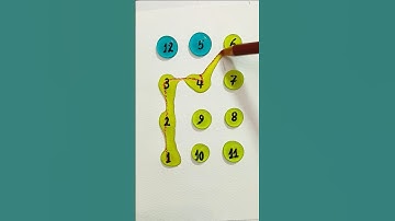 Connect 1 to 12 with a line.#drawing #iqtest #maths #shorts #line