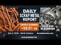Copper & Aluminum Inch Higher | Daily Scrap Metal Price Report (Dec 2, 2025)