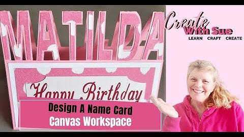 Canvas Workspace | How to Make a Name Card | Scan N Cut Tutorial #scanncut #canvasworkspace