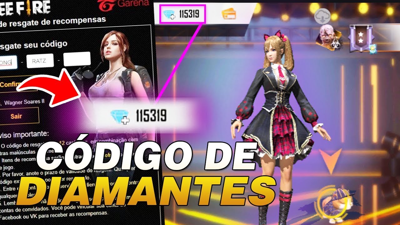 Códigos De Diamantes E Recompensas No Free Fire