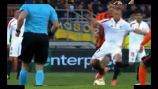 Krohn-Dehli Horror Knee Injury [+18] | Shakhtar Donetsk vs Sevilla (2-2) UEFA EUROPA LEAGUE 2016