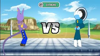 Lord Beerus vs Grand Priest - Extreme Mode - Stickman Warriors Super Dragon Shadow Fight screenshot 4