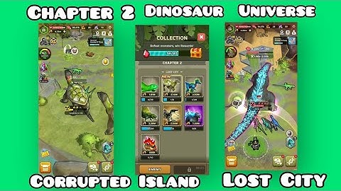 Dinosaur 🦕 🦖 Universe XP lvl 30 Chapter 2 Corrupted Island Lost City 