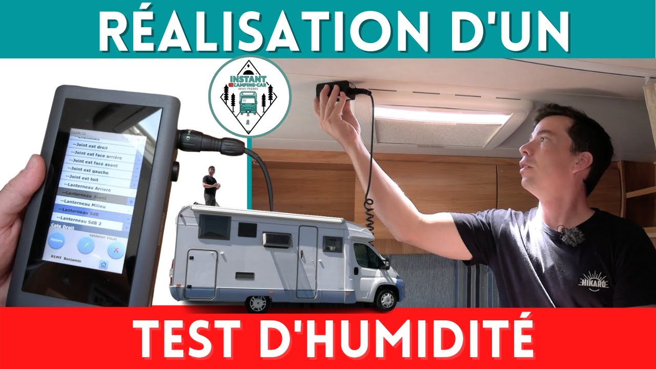 RÉALISATION complète d’un TEST d’ÉTANCHÉITÉ sur un camping car d