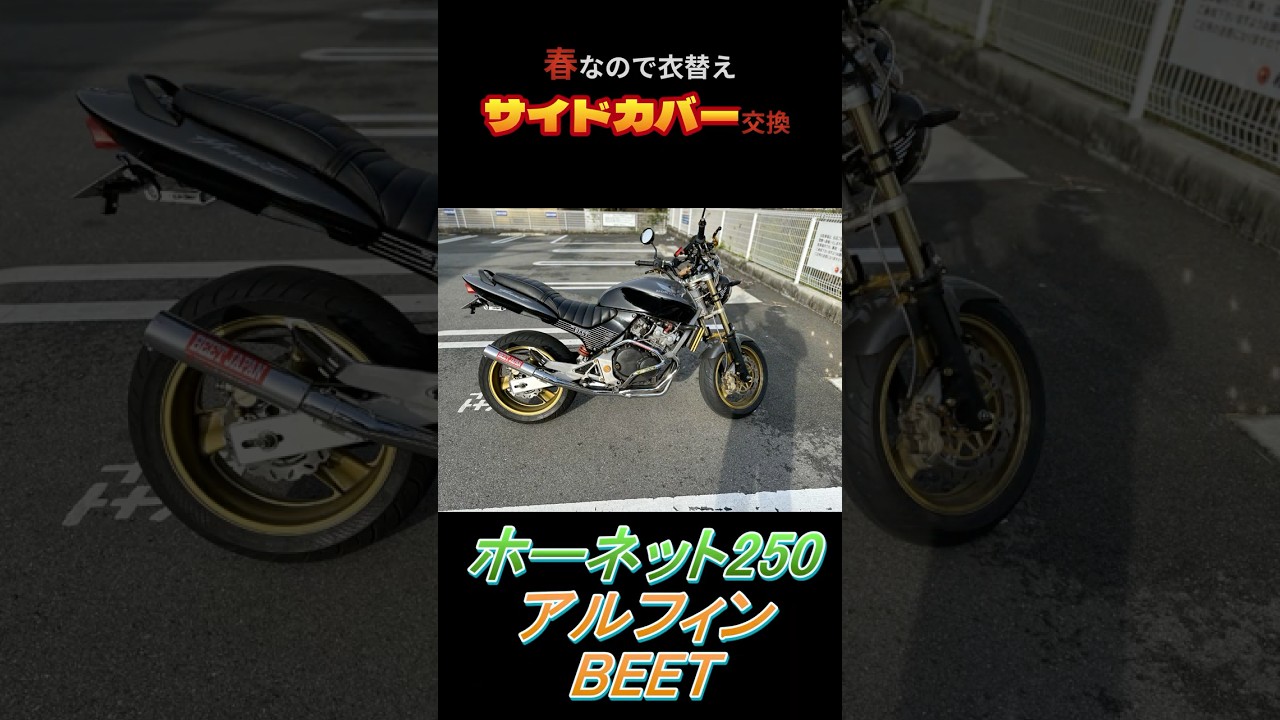 アルフィンサイドカバー交換 #ホーネット250 #hornet250 #MC31 - YouTube
