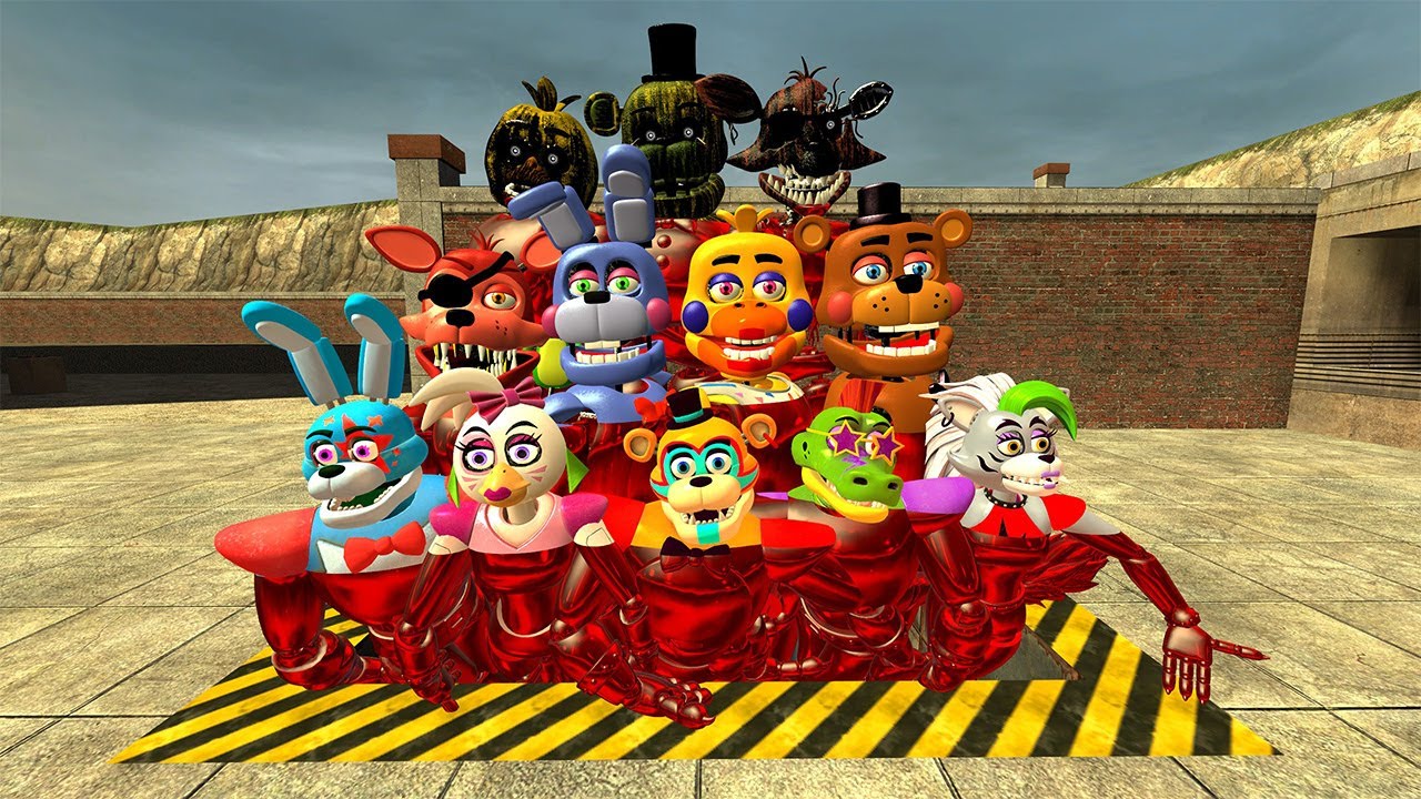 Destroyed Ruby DESTROY RUBY GLAMROCK ANIMATRONICS IN GMOD! Five Nights at Freddy's ...
