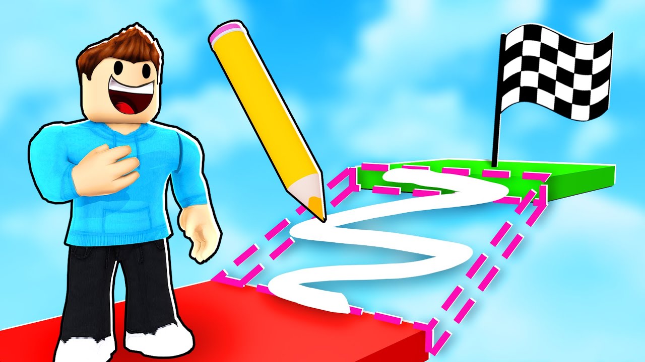 DESSINE LE PARCOURS Pour GAGNER Dans Roblox